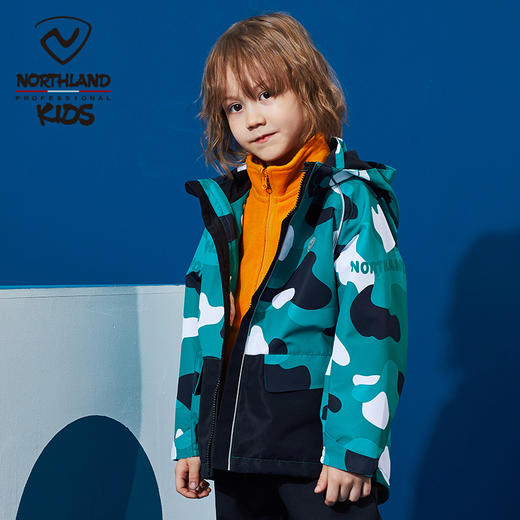 northland诺诗兰儿童cb095363小童三合一夹克摇粒绒内胆