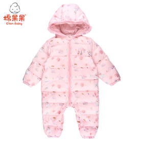 棉果果冬季女童印花羽绒连体衣M422722920696
