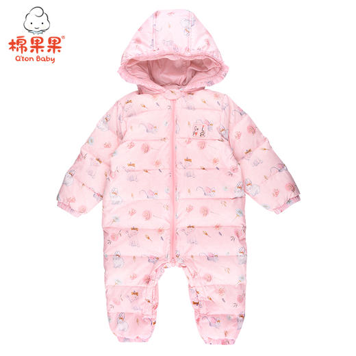 棉果果冬季女童印花羽绒连体衣M422722920696 商品图0