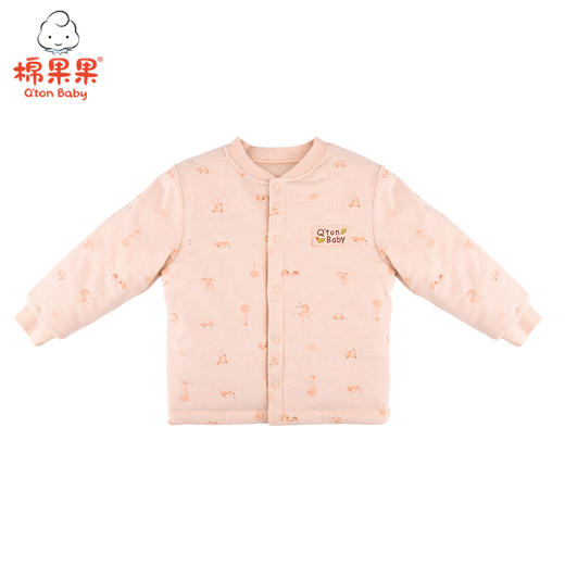棉果果冬季新疆彩棉男童女童铺棉对开上衣M401141820625 商品图0