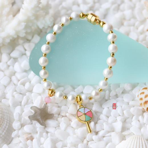 和田玉（青玉）珍珠手链 -- 海星宝宝（改长短请联系一下客服） 商品图6