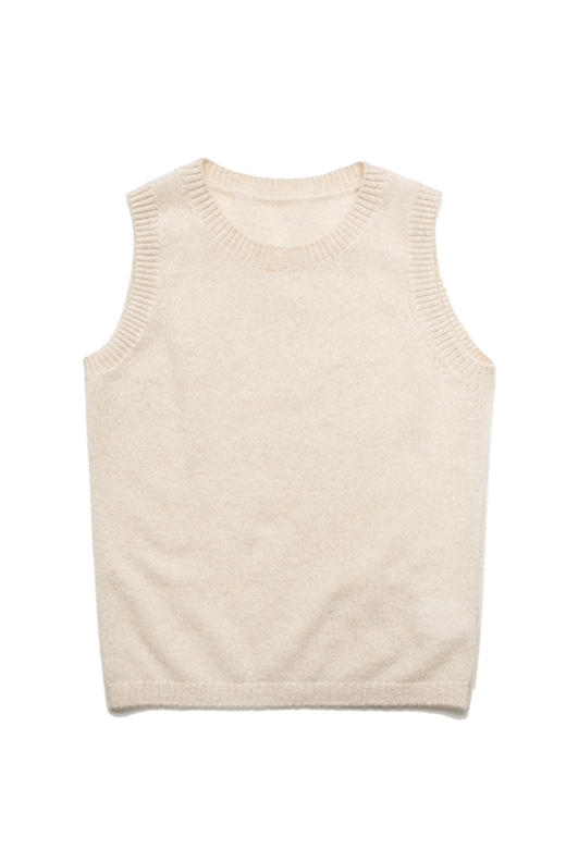 2020设计款女士纯山羊绒稀针背心 商品图4