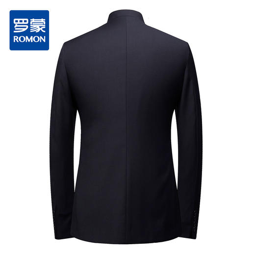 罗蒙西装男套装男士立领西服正装商务青年中山装西服男结婚礼服 商品图1