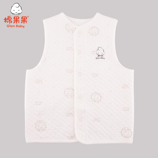 棉果果冬季内衣男童女童提花空气层马夹M401171620608 商品图0