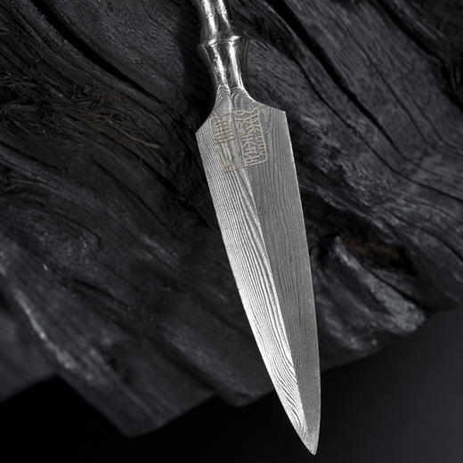 十二生肖茶针 茶刀剑 花纹钢手工茶刀 沈广隆宝剑手工锻制 未开刃 商品图1