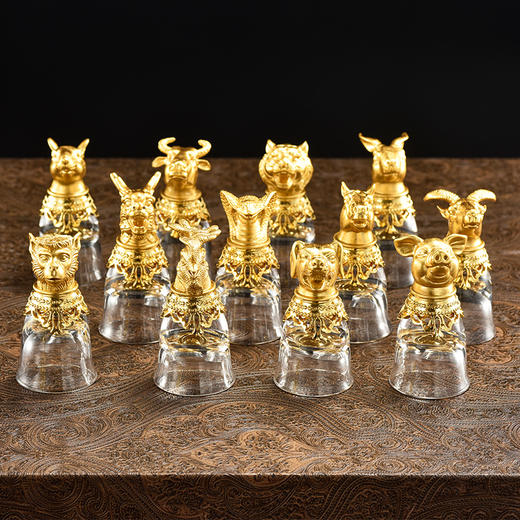 金陵金箔 十二生肖贴金酒具带酒壶南京特色轻奢礼品送贵宾领导礼物 商品图4