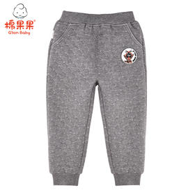 棉果果冬季男童全棉空气层长裤裤子M412200620659