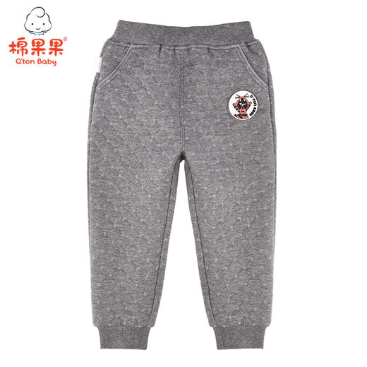 棉果果冬季男童全棉空气层长裤裤子M412200620659 商品图0
