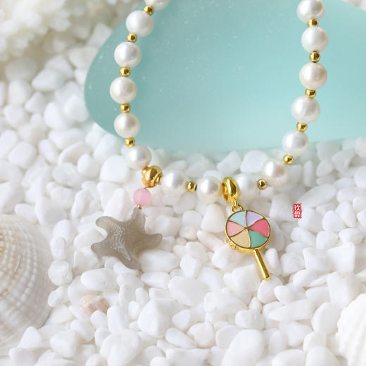 和田玉（青玉）珍珠手链 -- 海星宝宝（改长短请联系一下客服） 商品图7