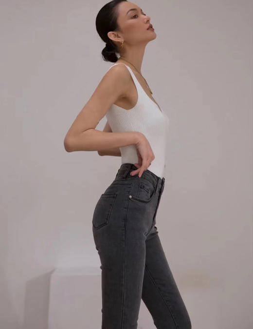 SP-68 灰色不加绒灰色加绒黑色加绒黑色不加绒 均码（80-140斤）超级显瘦魔术裤 商品图1