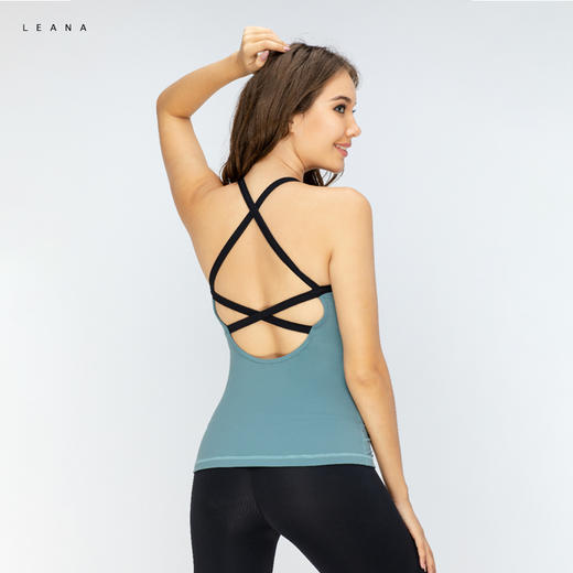 LEANA瑜伽服双交叉美背瑜伽背心LN3206 商品图5
