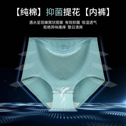 【6条特惠组合装】新款高腰无痕纯棉提花内裤，不夹臀提臀收腹抗菌裆内裤 TS816 商品图0