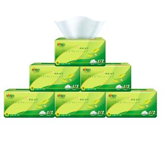 天津 心相印抽纸茶语丝享系列3层130抽面巾纸 6包纸巾 小规格提装销售 凤凰优购