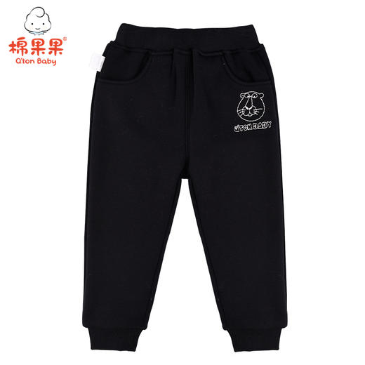 棉果果冬季男童南极绒运动长裤裤子M412200420663 商品图0