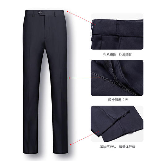 罗蒙西装男套装男士立领西服正装商务青年中山装西服男结婚礼服 商品图2