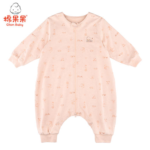 棉果果薄款男童女童新疆彩棉面料双层彩棉，内层不加棉，建议夏季或暖气房使用双层分腿睡袋M405570120637注意！商城均不带外包装礼盒哦~ 商品图0