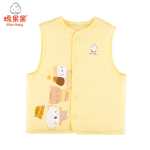 棉果果冬季内衣男童女童铺棉马夹M401171820616 商品图1