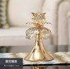 【家居摆件】*欧式金属玻璃浪漫烛台样板间装饰品客厅餐桌奢华家居餐厅美式摆件 商品缩略图4