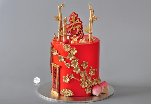 Couleur Violet 中国风寿宴系列乳酪霜生日蛋糕【特高款】 商品图3