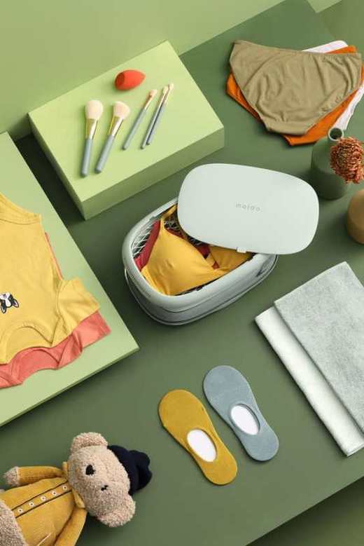 【高温+紫外线双重消毒 高达99.9%】moido折叠烘干盒便携式家用小型烘干机内衣干衣盒旅行消毒机， 商品图9