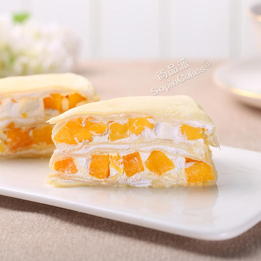 【限时福利｜一口沦陷-10人份榴芒双拼千层仅需99元】进口动物奶油榴芒芋泥下午茶千层蛋糕五选一，给您高级的味蕾享受【惠州】 商品图4