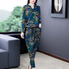 AHM-aswy3066新款百搭休闲优雅气质雪纺印花两件套 商品缩略图1