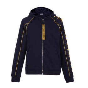 VERSACE COLLECTION 范思哲 男士棉质连帽插肩开衫卫衣 藏蓝 V800899 VJ00358 V1380