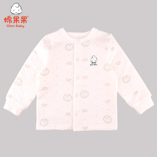棉果果冬季内衣男童女童空气层对开上衣M401141620607 商品图3