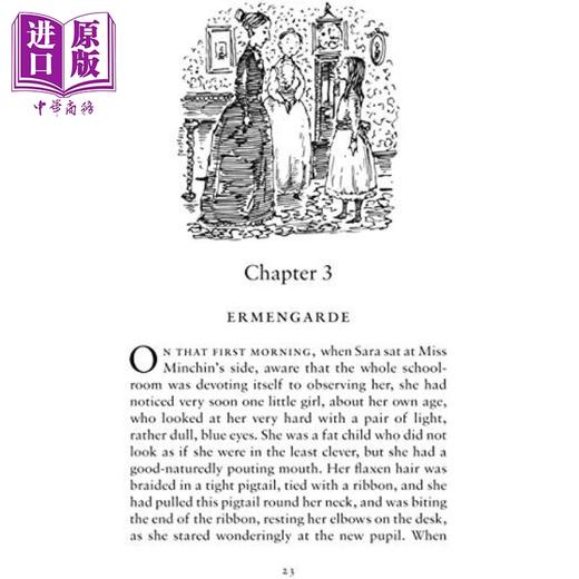【中商原版】儿童文学经典 小公主 A Little Princess 儿童插图小说文学 中小学生读物 平装 英文原版 7-12岁 商品图4