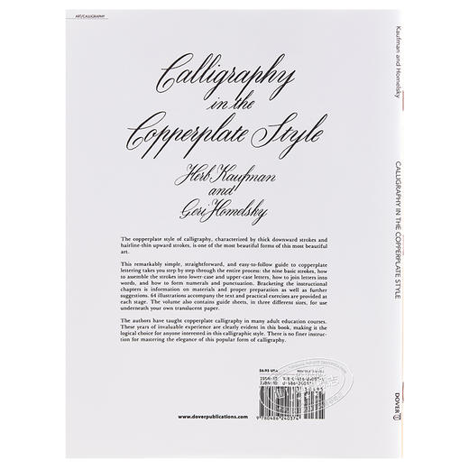 【中商原版】Calligraphy风格的英文书法 英文原版 Calligraphy in the Copperplate Style 商品图1