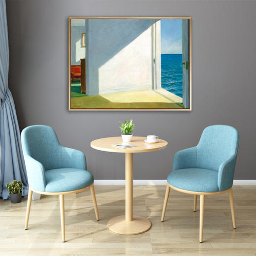 使徒家居丨世界名画装饰画海边的房子霍普