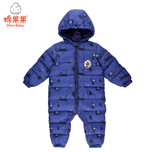 棉果果冬季男童印花羽绒连体衣M412722920668 商品图1