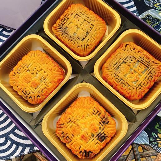 【广东“零添加”纯手工蛋黄豆沙月饼】4块/盒 商品图0