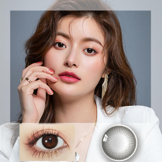 ichoco红糖黑糖系列咖棕黑色10片装日抛142mm微小扩瞳自然提亮