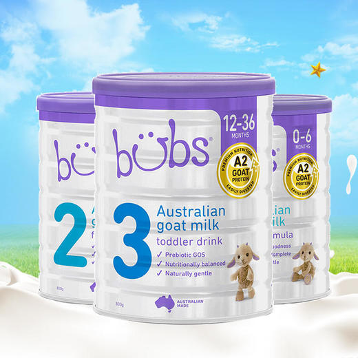 【澳洲直邮]澳洲bubs贝儿婴幼儿配方羊奶粉800g*3罐装 商品图0