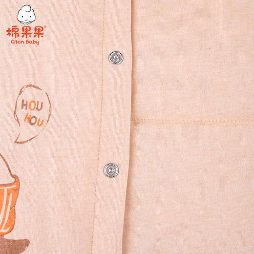 棉果果冬季新疆彩棉男童女童铺棉对开连体衣M401722820623 商品图4