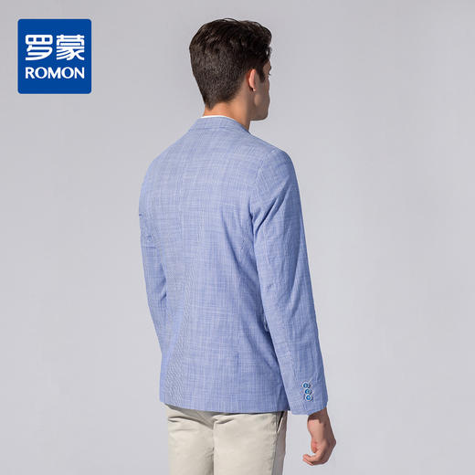 罗蒙西装男外套韩版修身男士休闲单服上衣便服商务通勤小西装 商品图2