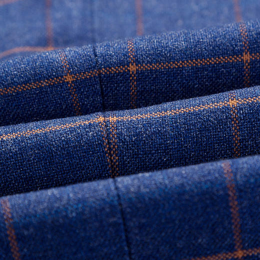 【明星款】罗蒙男士西服套装正装商务职业装新郎结婚礼服格纹西装 商品图3