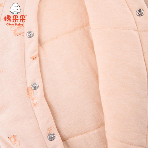 棉果果冬季新疆彩棉男童女童铺棉偏襟连体衣M401720820622 商品图2