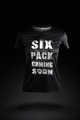 严素跑步TEE,SIX PACK ,女款,轻量 短袖T恤 速干快干 严素态度