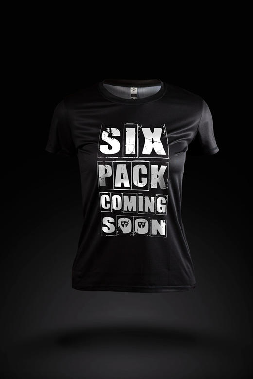 严素跑步TEE,SIX PACK ,女款,轻量 短袖T恤 速干快干 严素态度 商品图0