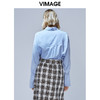 VIMAGE纬漫纪秋季新款气质通勤简约时尚显瘦百搭衬衫女上衣V1409002 商品缩略图3