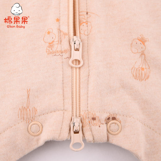 棉果果薄款男童女童新疆彩棉面料双层彩棉，内层不加棉，建议夏季或暖气房使用双层分腿睡袋M405570120637注意！商城均不带外包装礼盒哦~ 商品图3