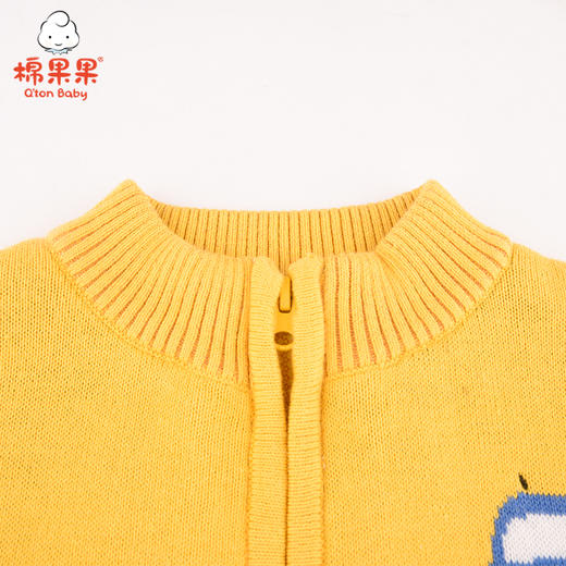 棉果果秋冬季男童挂里对开毛衣M412161520710 商品图2