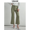 VIMAGE纬漫纪轻熟通勤简约时尚显瘦微喇长裤女裤V1405002D 商品缩略图0