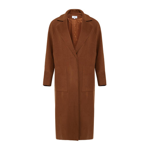 VIMAGE纬漫纪秋季新款时尚廓形经典复古纯色显瘦毛呢大衣外套V1414003D 商品图4