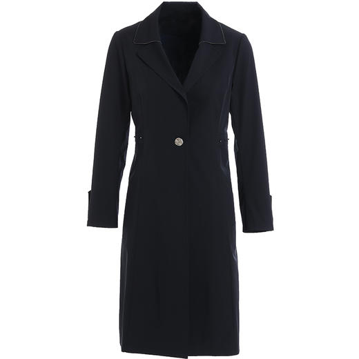 乔万尼早秋新款翻领小收腰显瘦气质干练六芒星设计垂感风衣ES3A566 商品图4