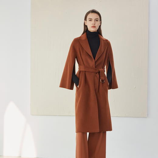 ND92U斯尔丽瑟俪2020年冬季新品个性时尚假斗篷款两穿大衣 商品图2