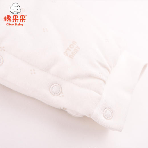 棉果果冬季内衣男童女童铺棉偏襟连体衣连身衣哈衣M401720820604 商品图2