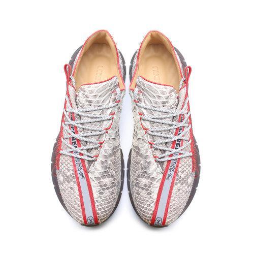 【20秋冬新款】UROK蟒蛇皮休闲运动鞋 时尚真皮舒适男鞋 商品图3